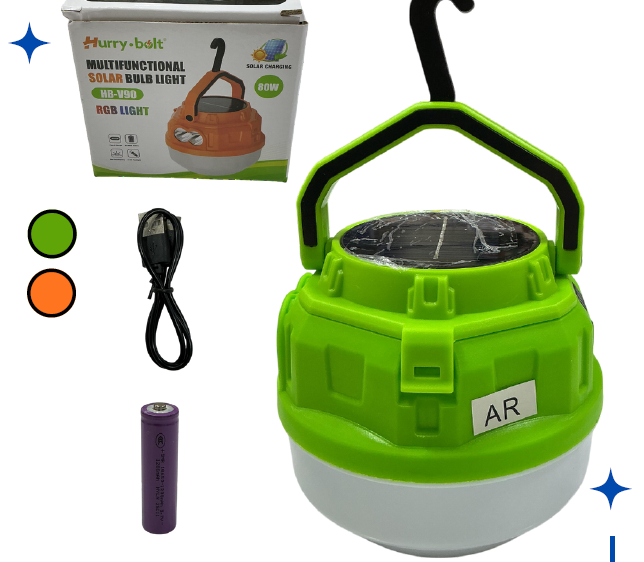 Lámpara Solar Recargable 80W HB-V90
