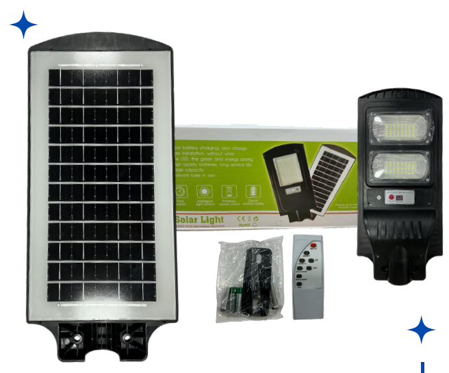 Lámpara Solar LED 2 Paneles QT-003