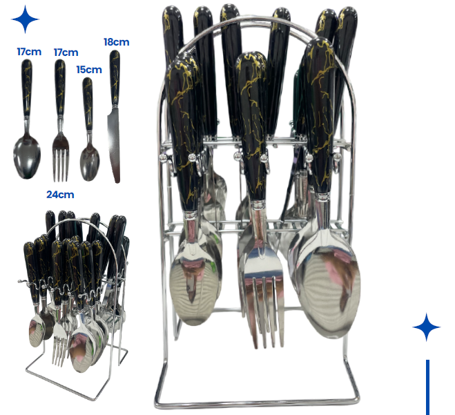 Set de Cubiertos NOVA 24cm A349