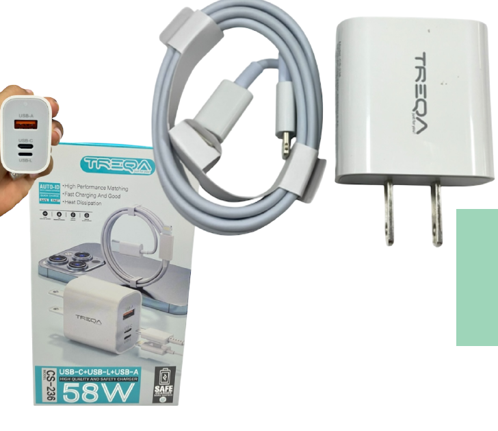 Cargador iPhone CS-236 Treqa (58W)
