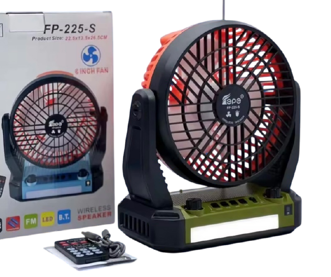 Ventilador Radio Solar FP-225-S (6 pulgadas)