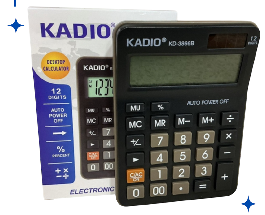 Calculadora Kadio Escritorio KD-3866B