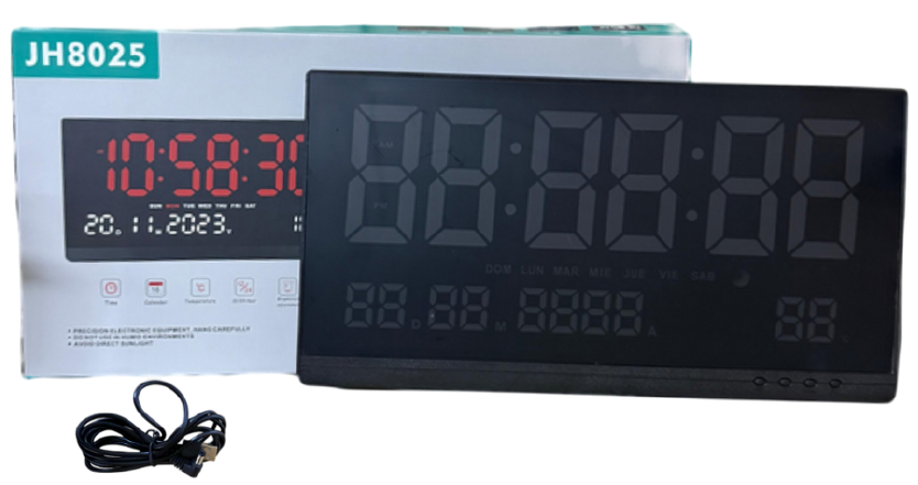 Reloj Digital con Termómetro y Humedad