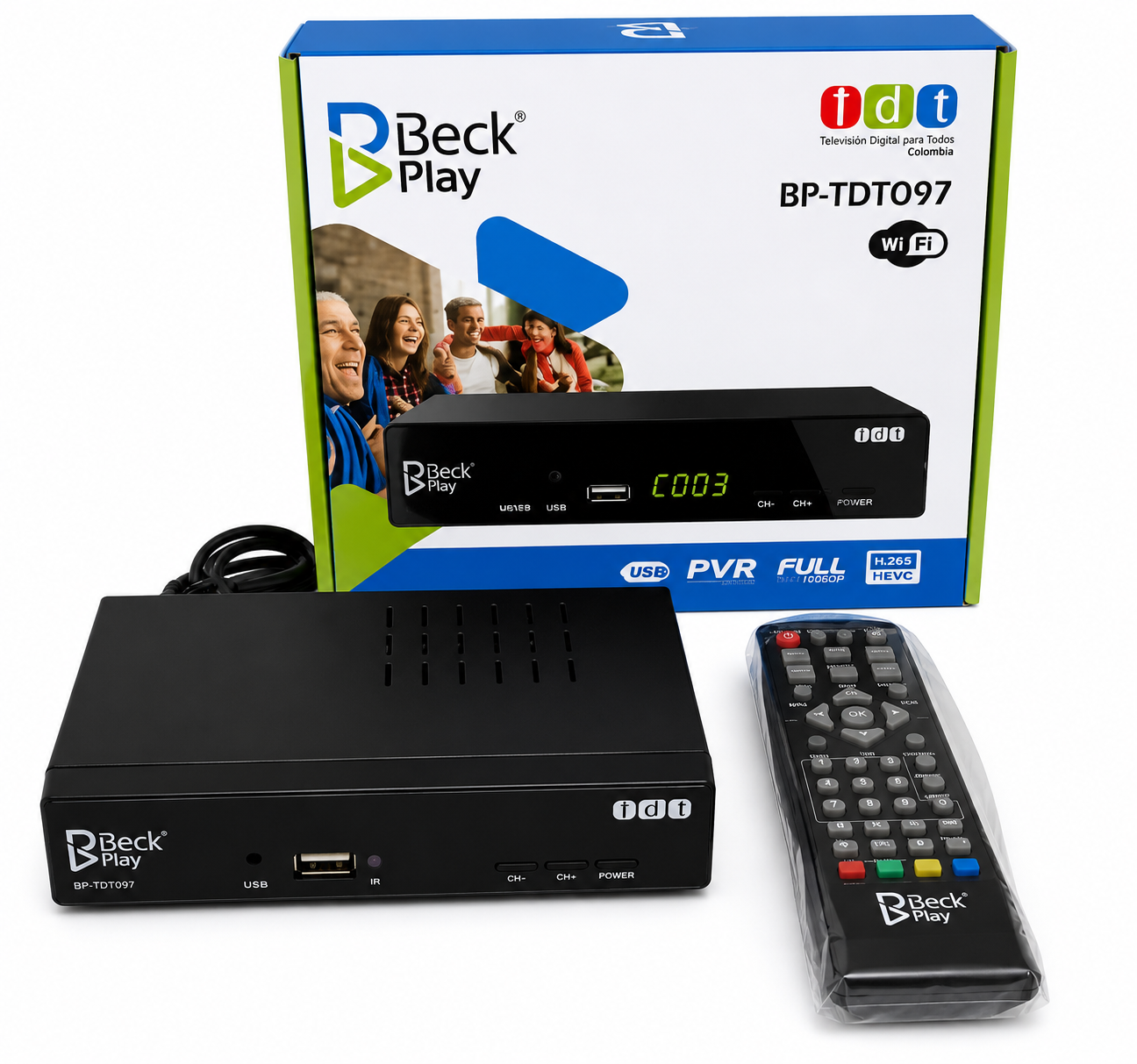 Decodificador TDT Beck Play BP-TDT097 – Televisión Digital Gratis y en HD