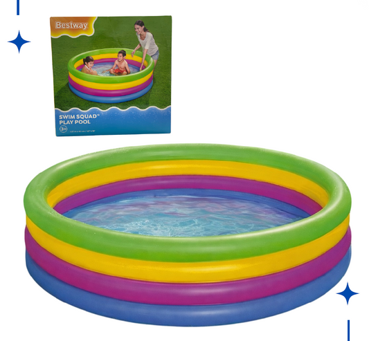 Piscina Inflable de Colores 4 Niveles