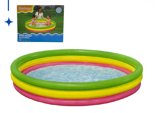 Piscina Inflable de Colores 3 Niveles