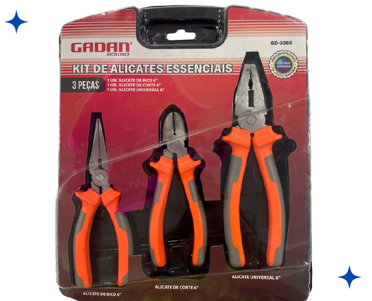 Set de Alicates 3 Piezas