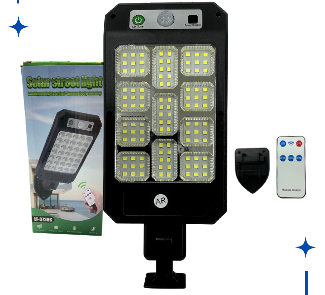 Lámpara Solar LED con Sensor y Control