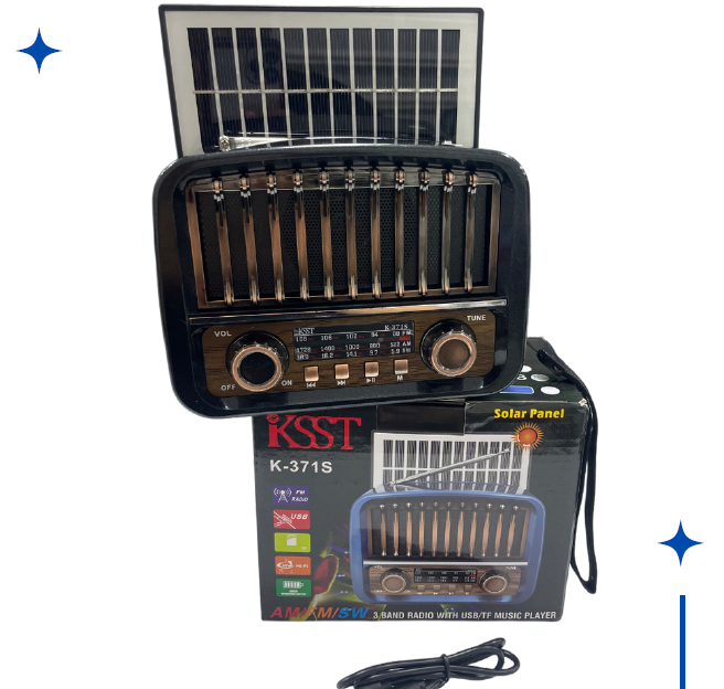 Radio Retro Solar Bluetooth K-371S
