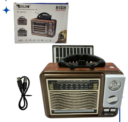 Radio Portátil Retro RX-308SD