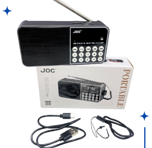 Radio Parlante Portátil JOC6128BT