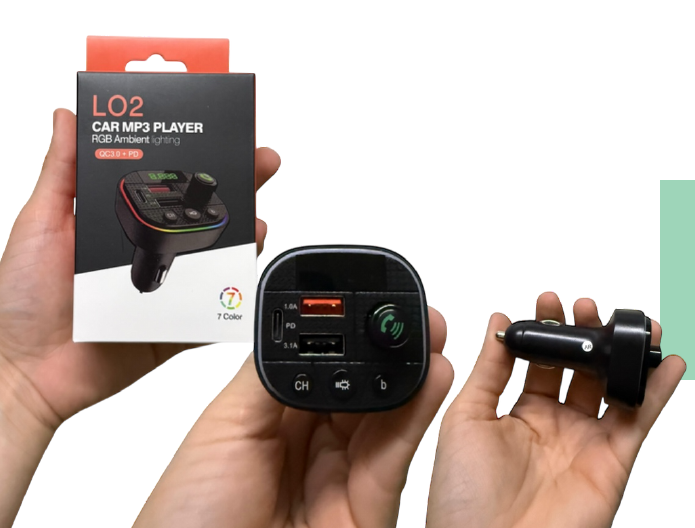 Cargador de Auto L02 con RGB