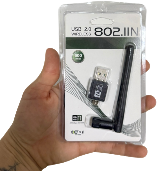 Receptor USB WiFi 600 Mbps