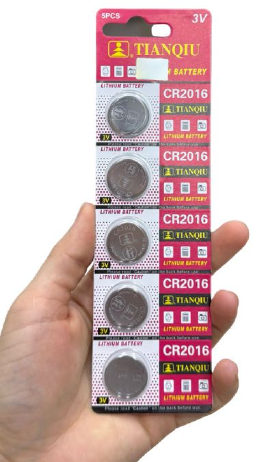 Pilas Tipo Botón CR2016 Tianqiu (5unds)