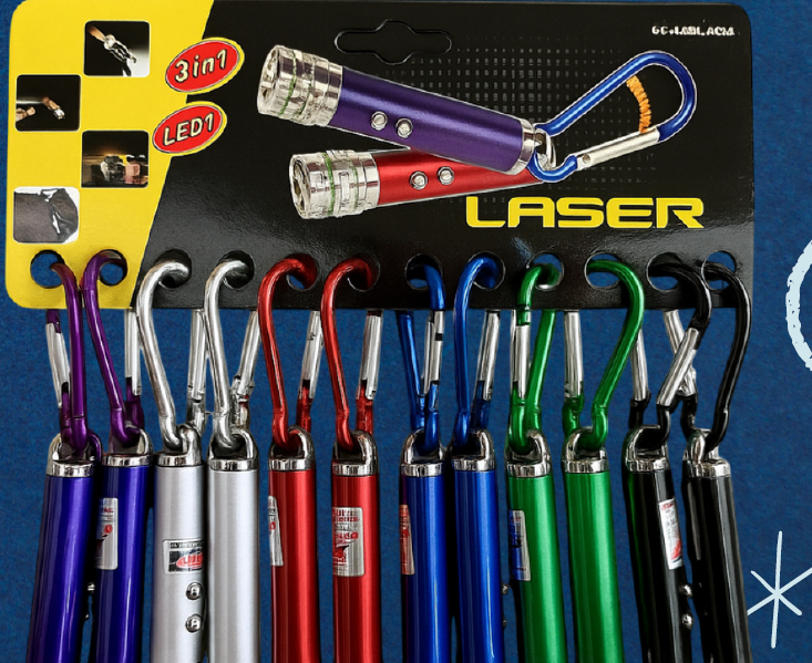 Llavero Láser 3 en 1