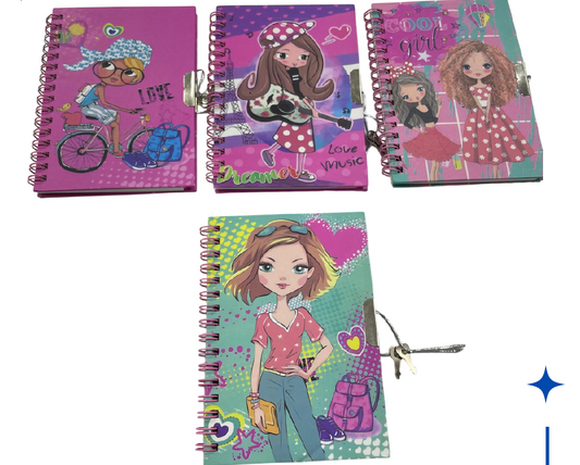 Libretica diario con llave
