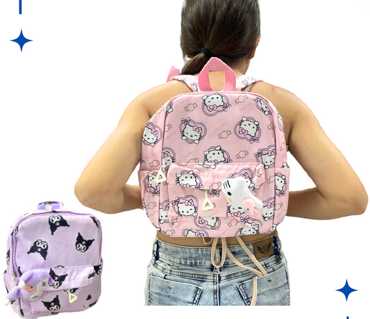 Mochila Infantil Estampada + Llavero