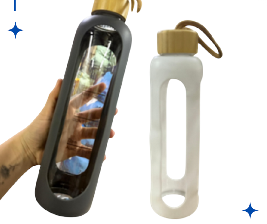 Termo con tapa estilo bambú A2503-522