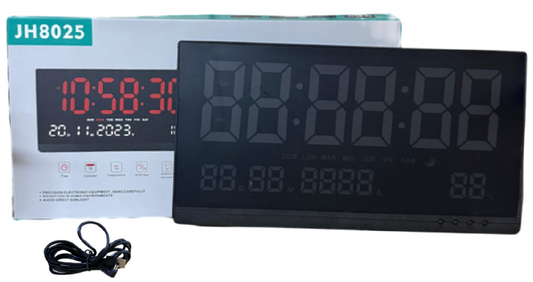 Reloj Digital con Termómetro y Humedad