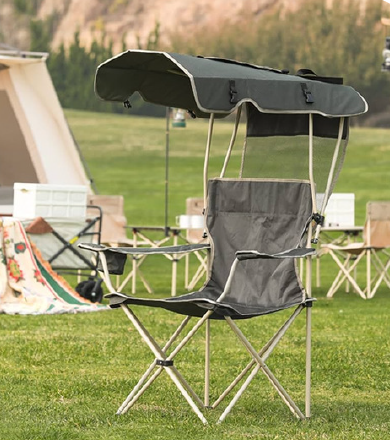 Silla Camping con Techo y Portavaso