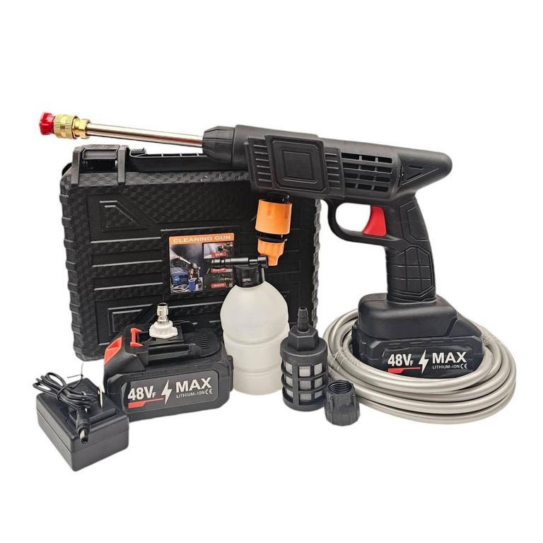 Hidrolavadora Inalámbrica 48V Max – Limpieza a Presión sin Cables