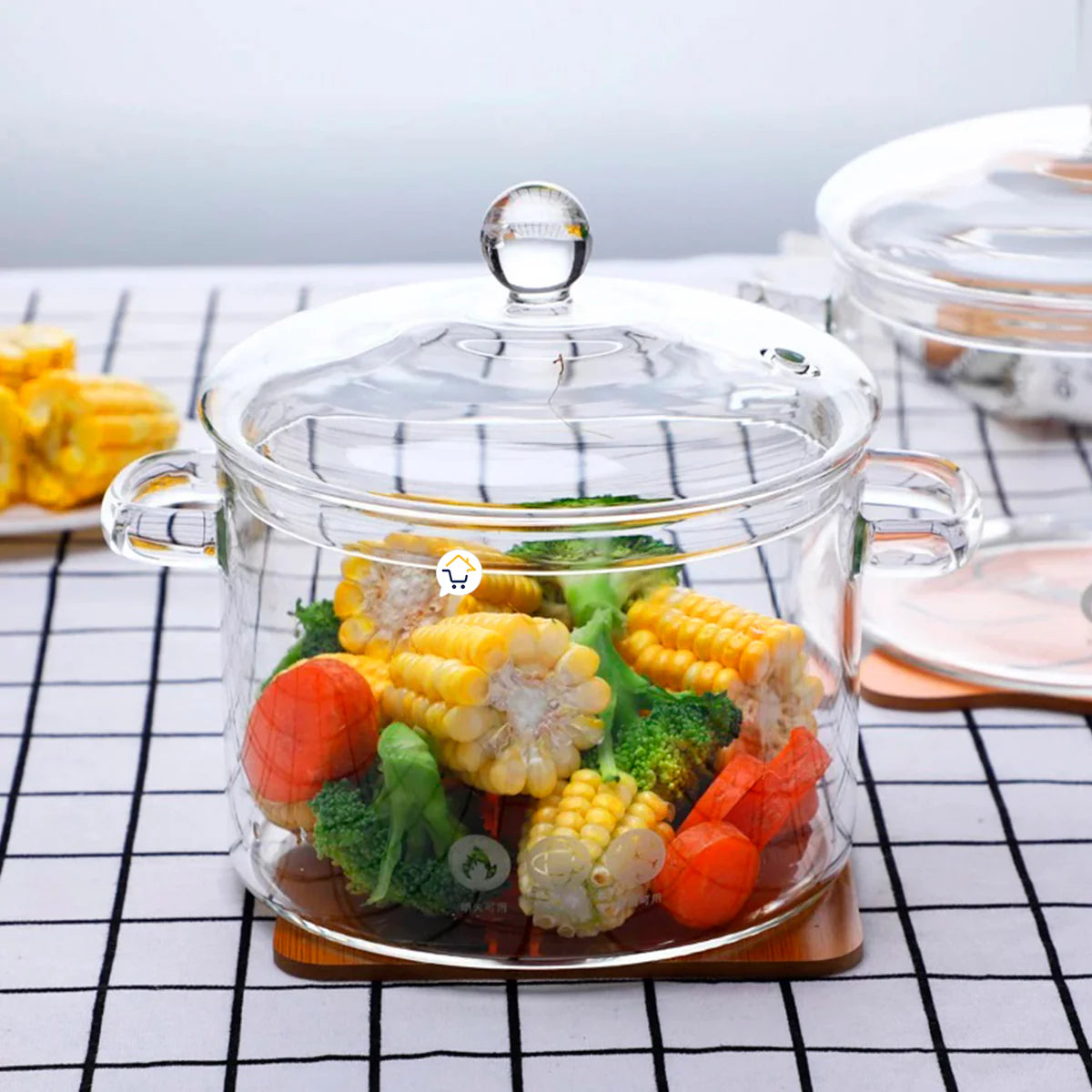 Olla de Vidrio Templado con Tapa – Cocina Sano y con Estilo