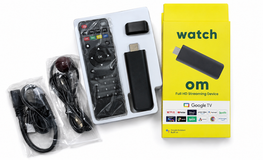 Watch OM TV Stick – Convierte tu TV en Smart con Google TV